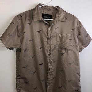 Medium T-Rex Silk Button Down